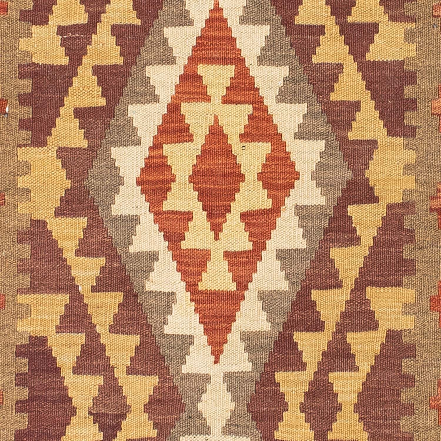 Løber Kelim-tæppe - orientalsk - 191 x 78 cm - lys brun
