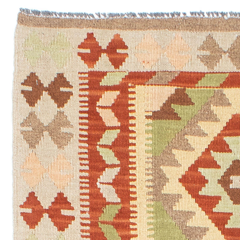 Løber Kelim-tæppe - orientalsk - 196 x 86 cm - beige