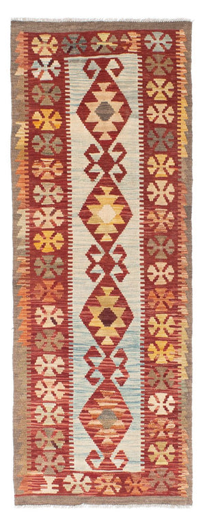 Løber Kelim-tæppe - orientalsk - 206 x 77 cm - beige