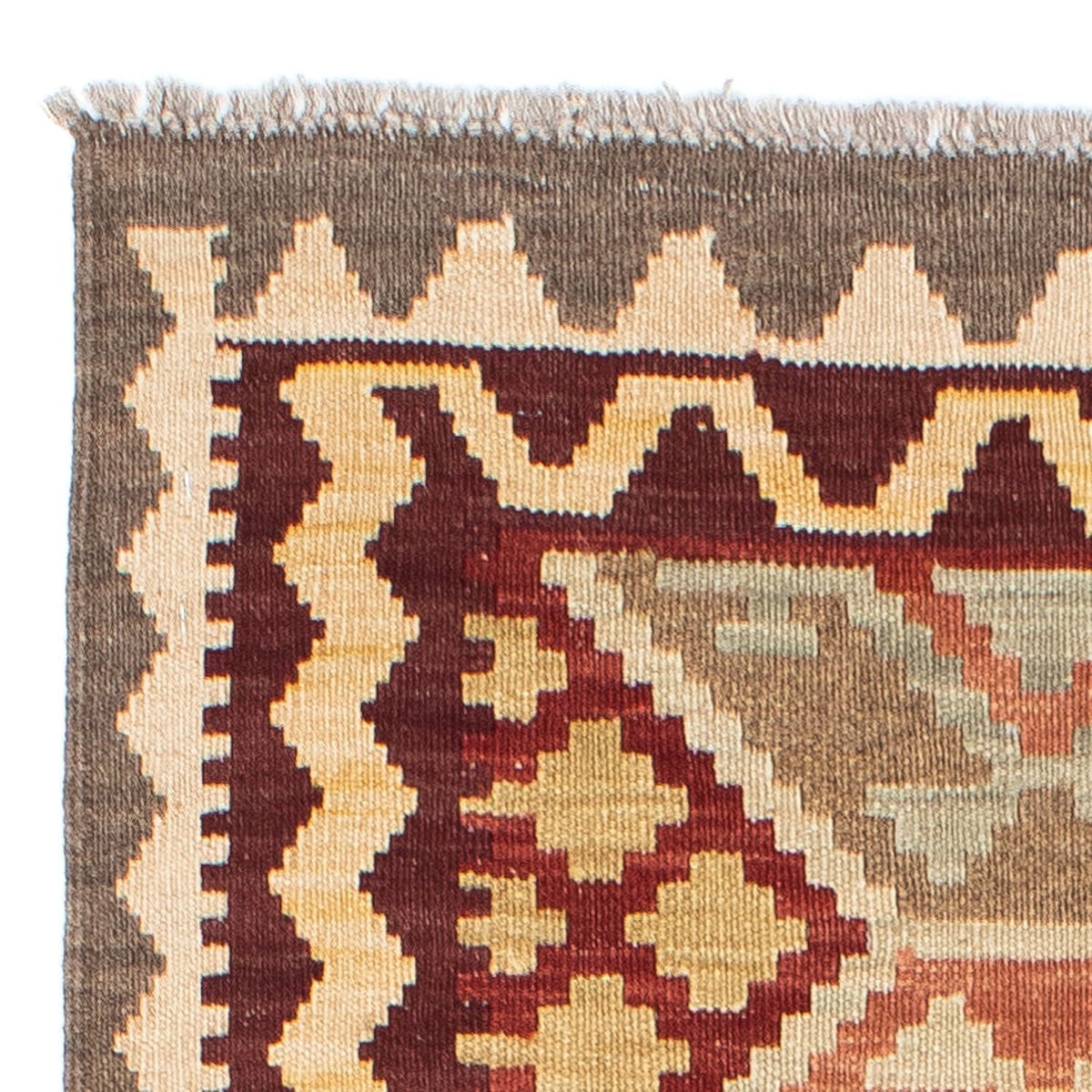 Løber Kelim-tæppe - orientalsk - 202 x 73 cm - beige