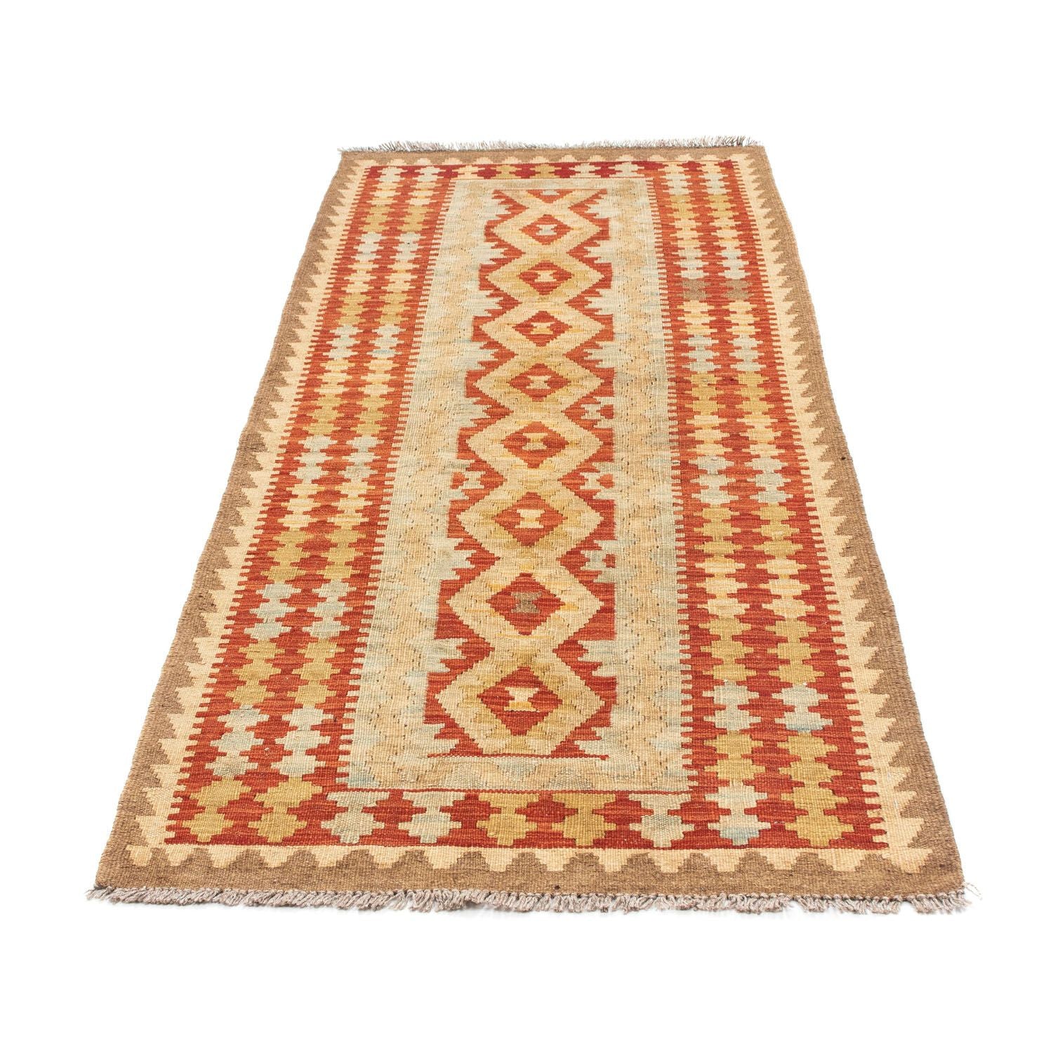 Løber Kelim-tæppe - orientalsk - 200 x 85 cm - beige