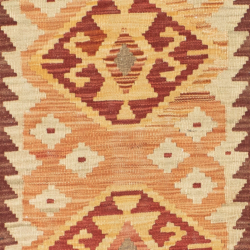 Løber Kelim-tæppe - orientalsk - 189 x 75 cm - lys brun