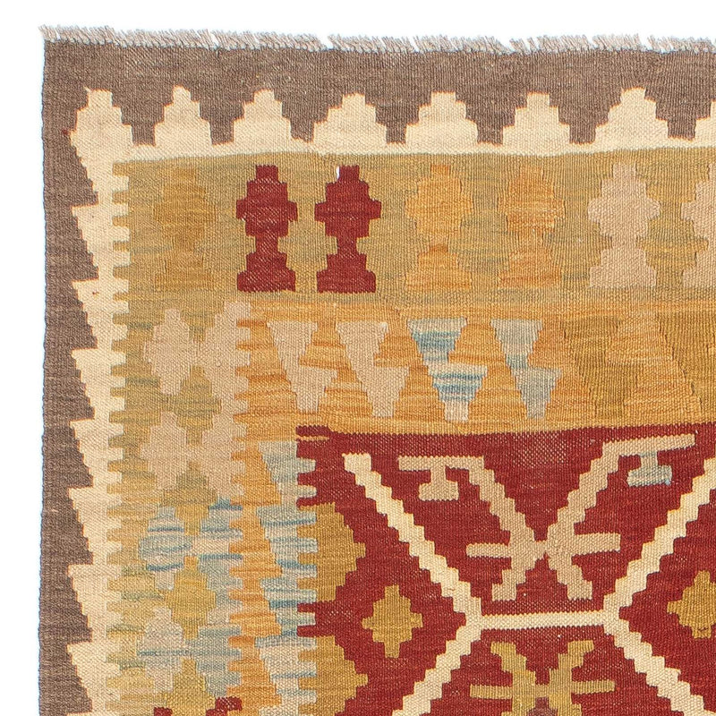 Kelim-tæppe - orientalsk - 199 x 147 cm - flerfarvet