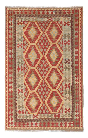 Kelim-tæppe - orientalsk - 199 x 149 cm - flerfarvet