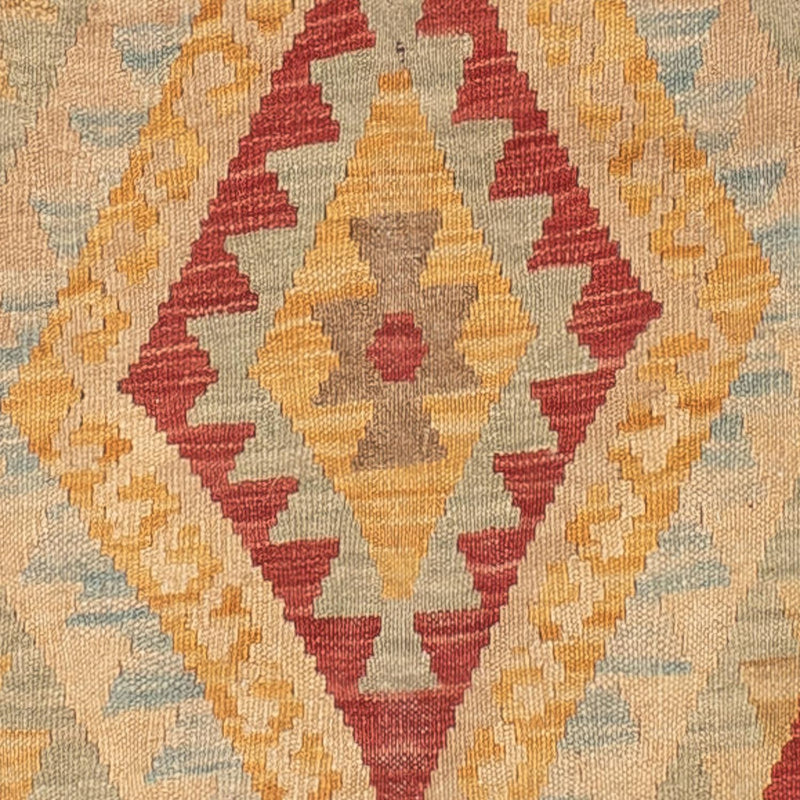Kelim-tæppe - orientalsk - 196 x 143 cm - flerfarvet