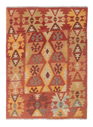 Kelim-tæppe - orientalsk - 200 x 145 cm - rust