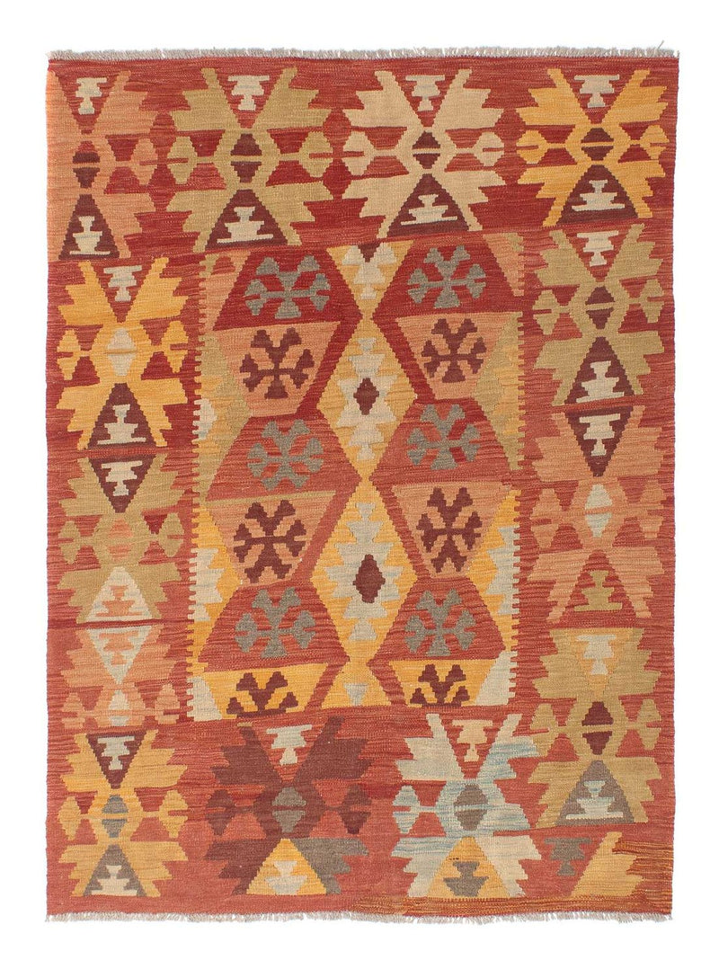 Kelim-tæppe - orientalsk - 200 x 145 cm - rust