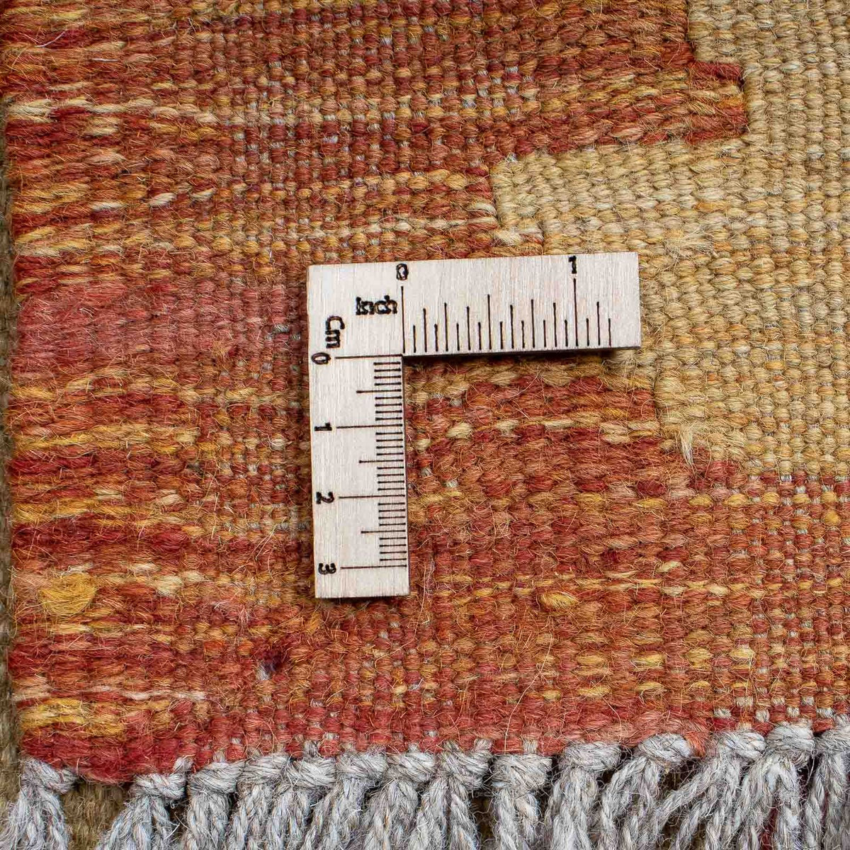 Kelim-tæppe - orientalsk - 200 x 145 cm - rust