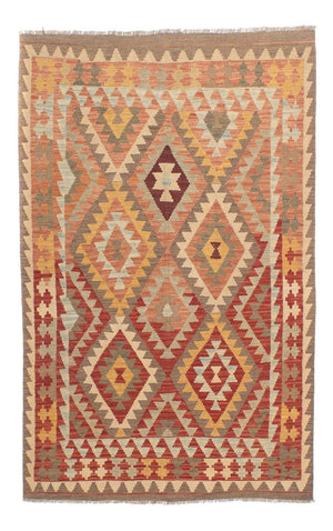 Kelim-tæppe - orientalsk - 202 x 147 cm - flerfarvet
