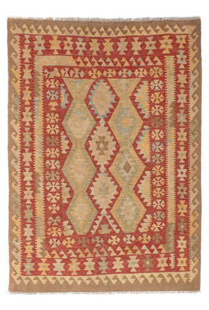 Kelim-tæppe - orientalsk - 188 x 148 cm - flerfarvet