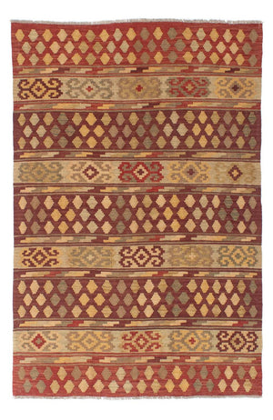 Kelim-tæppe - orientalsk - 202 x 147 cm - flerfarvet