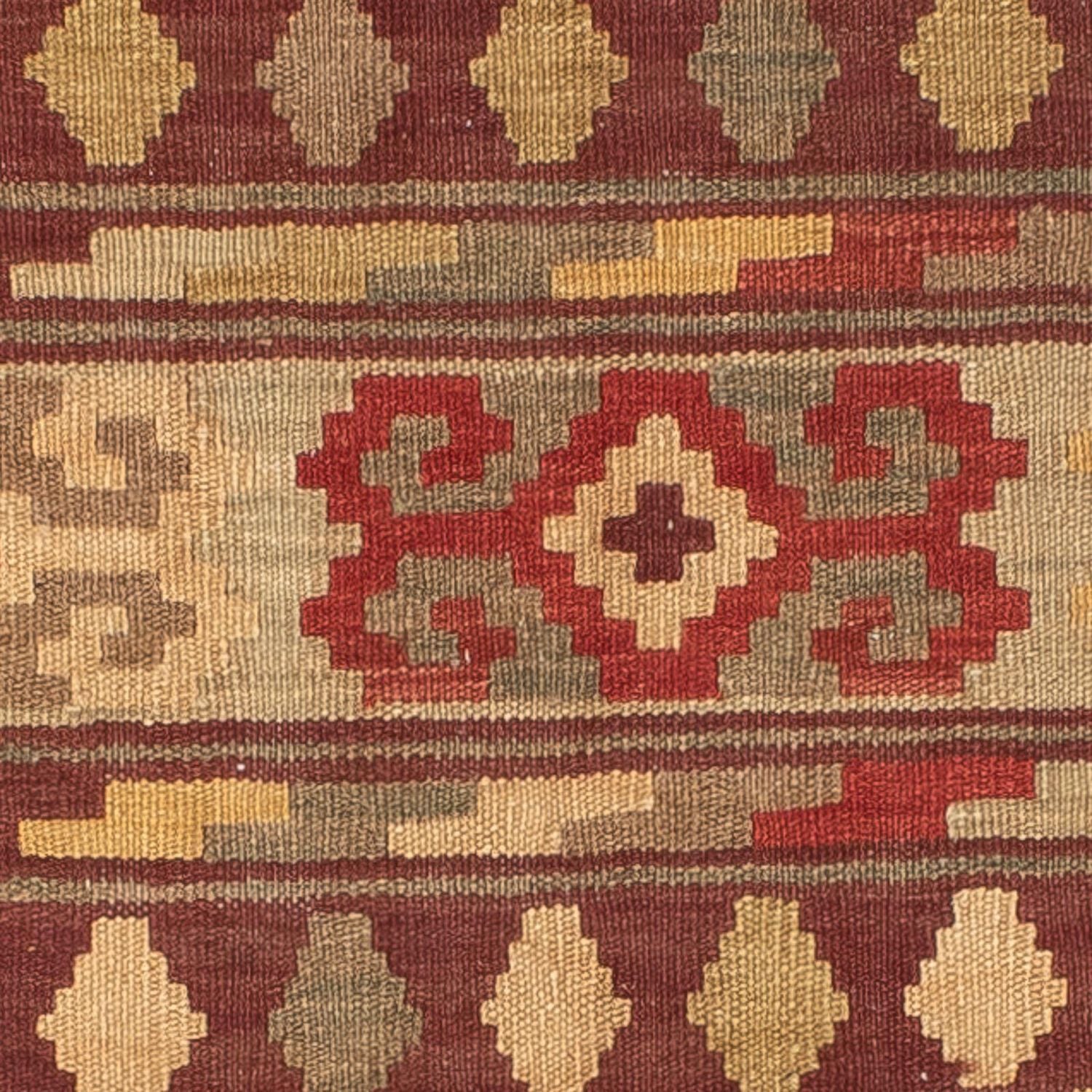 Kelim-tæppe - orientalsk - 202 x 147 cm - flerfarvet
