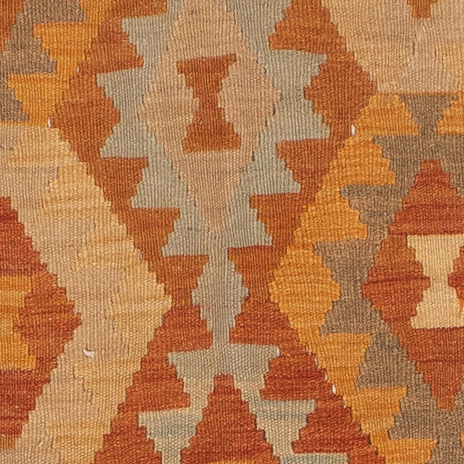 Kelim-tæppe - orientalsk - 206 x 141 cm - flerfarvet