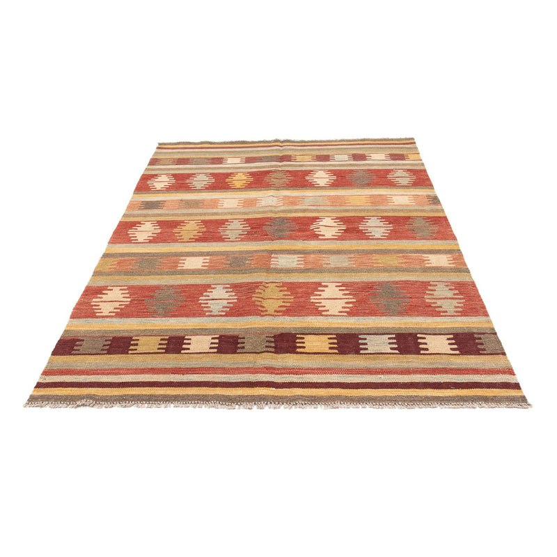 Kelim-tæppe - orientalsk - 202 x 142 cm - flerfarvet