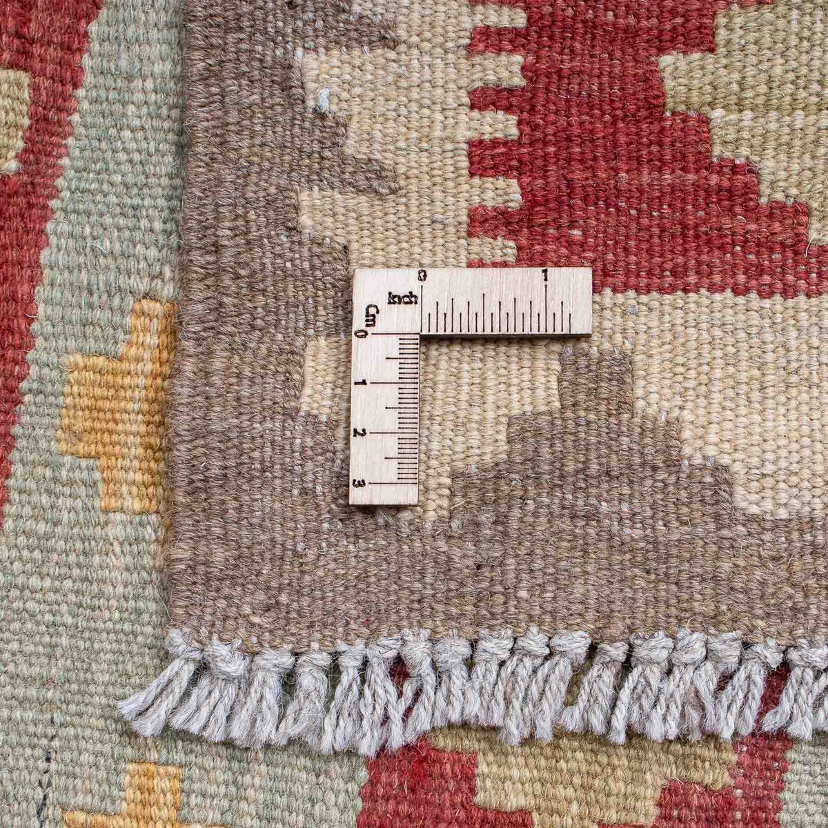 Kelim-tæppe - orientalsk - 201 x 142 cm - flerfarvet