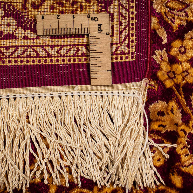 Silketæppe - Ghom Silk - Premium - 216 x 132 cm - mørkeblå