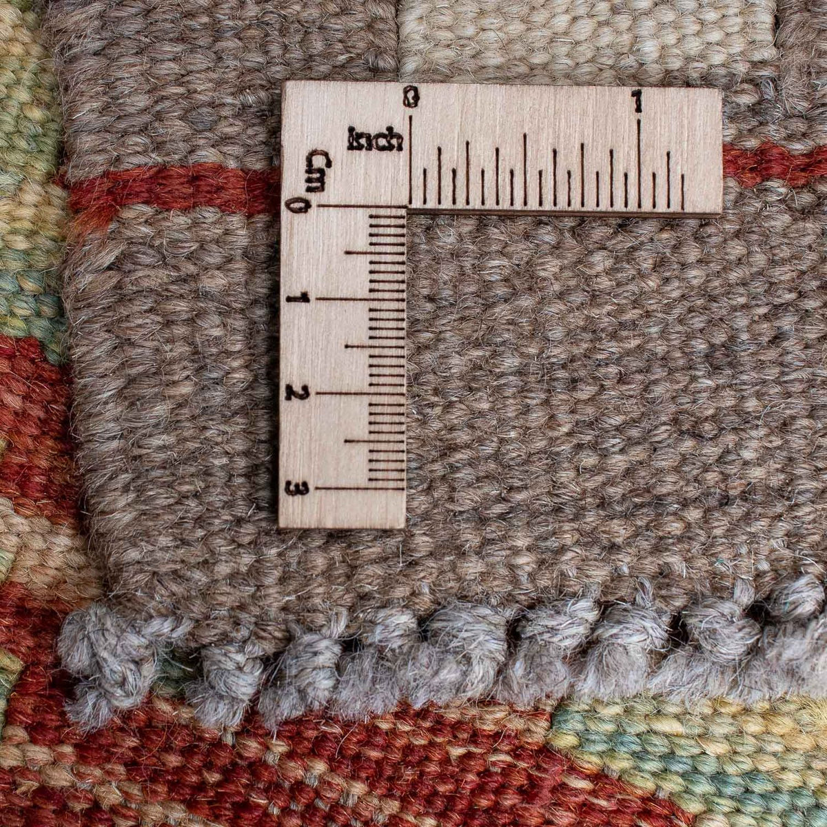 Kelim-tæppe - orientalsk - 201 x 146 cm - flerfarvet