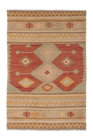 Kelim Carpet - Splash - 192 x 126 cm - flerfarvet