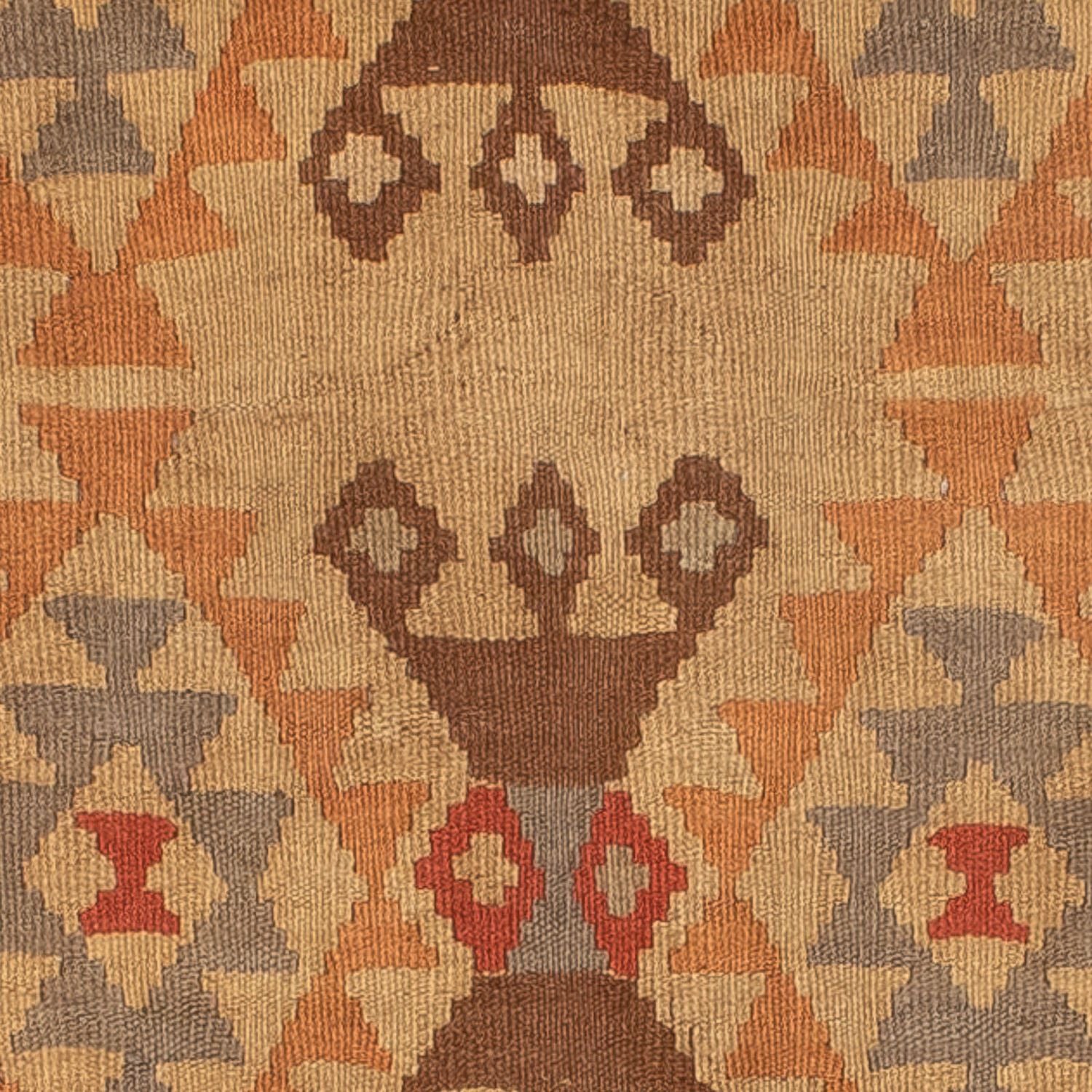 Kelim-tæppe - orientalsk - 201 x 144 cm - flerfarvet