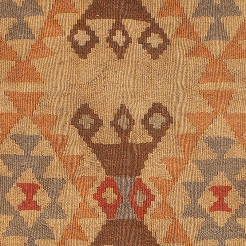 Kelim-tæppe - orientalsk - 201 x 144 cm - flerfarvet