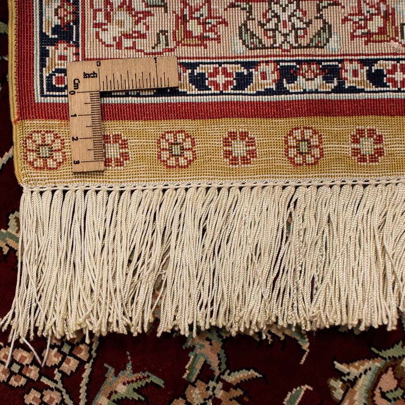 Silketæppe - Ghom Silk - Premium - 216 x 132 cm - mørkeblå