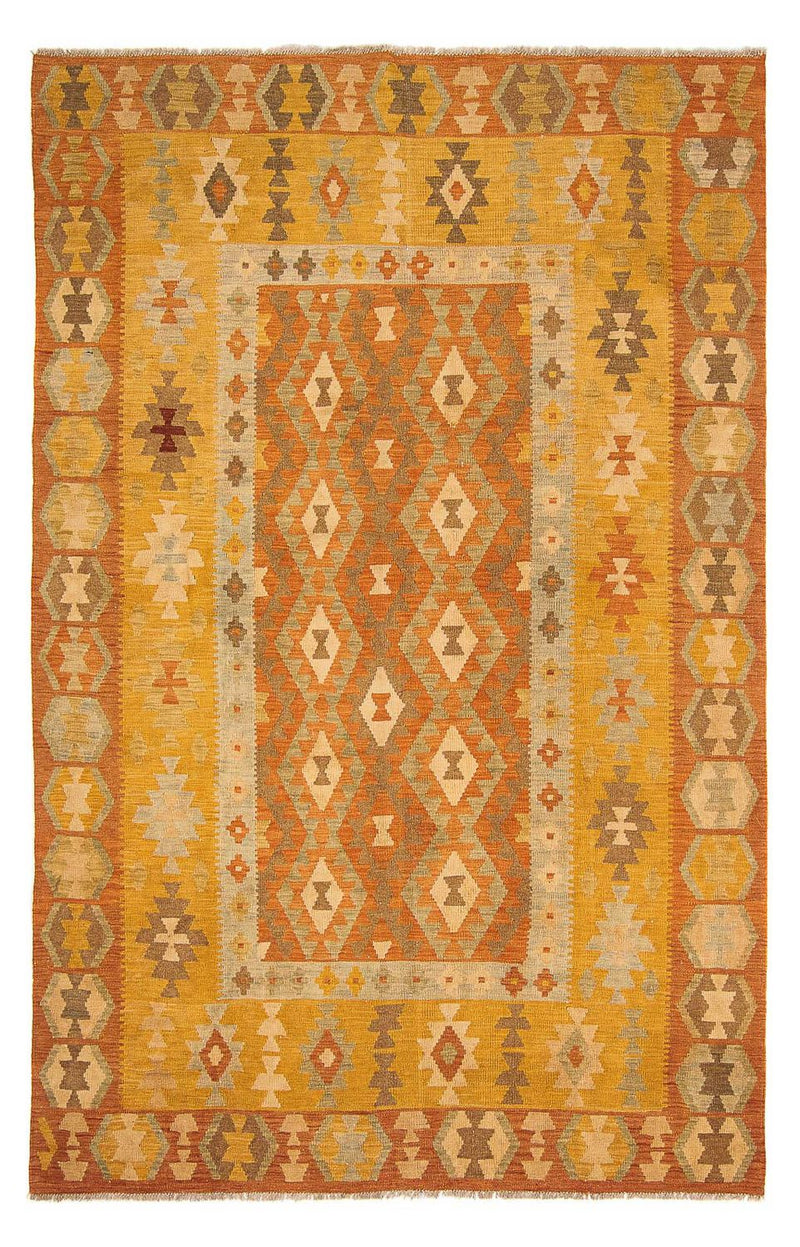 Kelim Carpet - Splash - 294 x 200 cm - flerfarvet