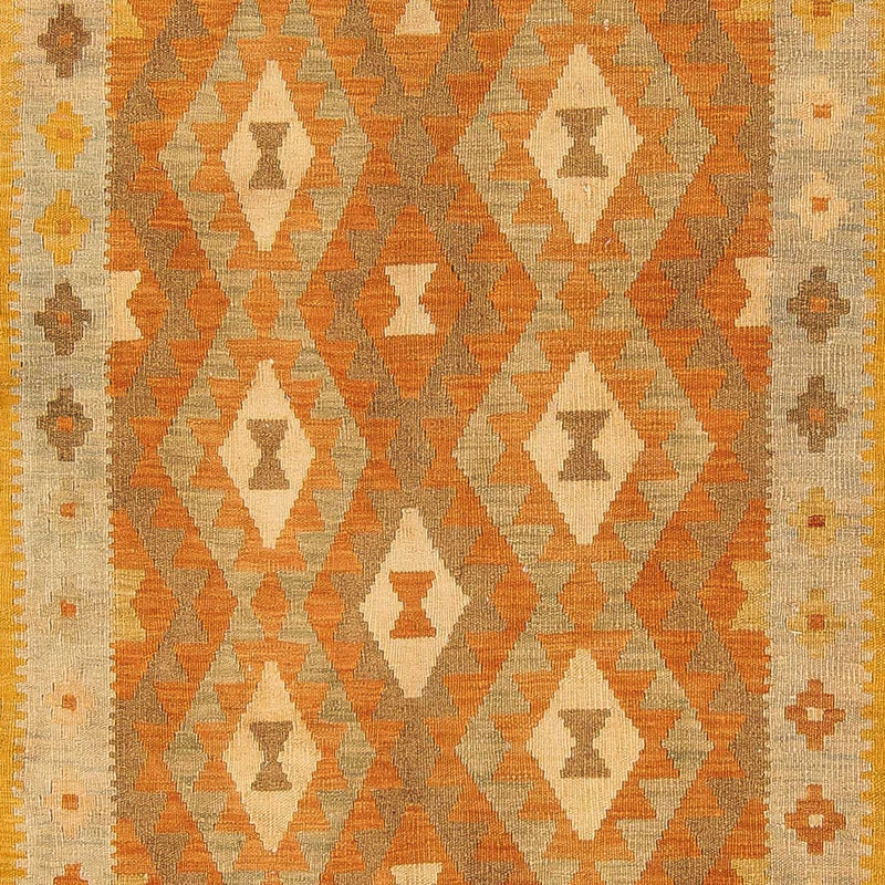 Kelim Carpet - Splash - 294 x 200 cm - flerfarvet