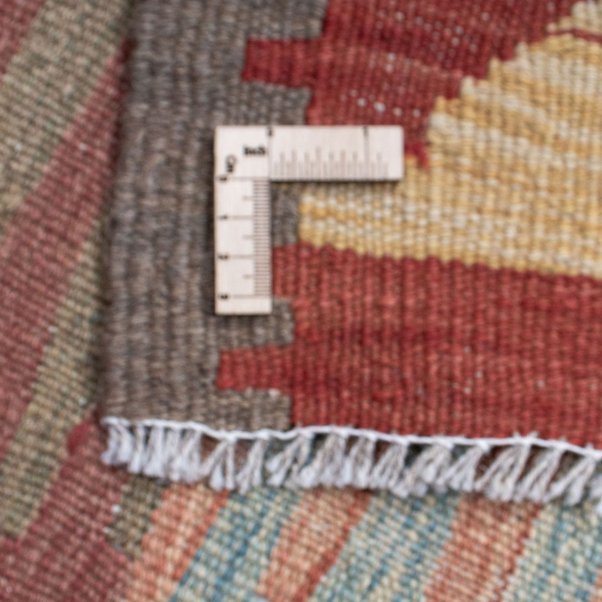 Kelim-tæppe - orientalsk - 190 x 146 cm - flerfarvet