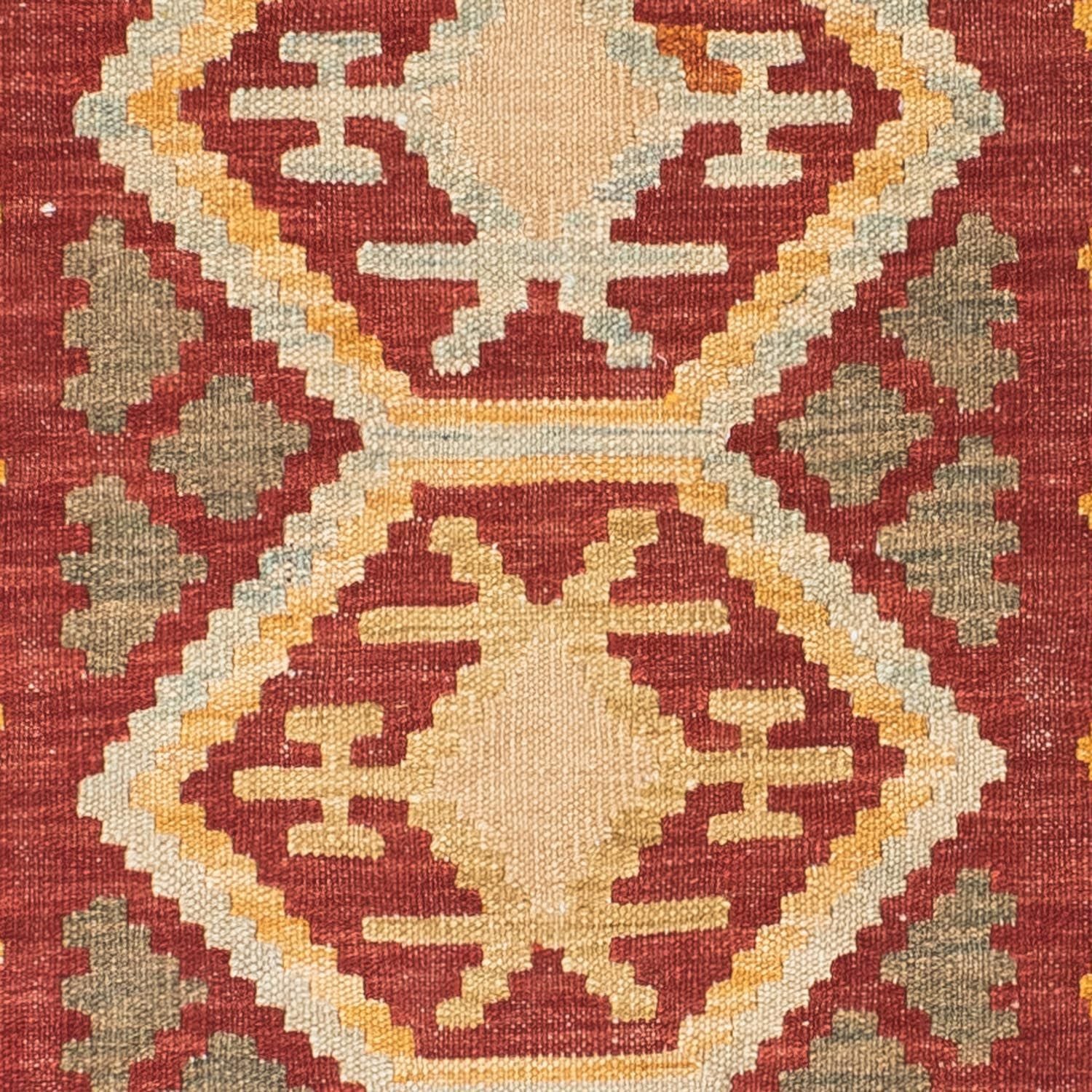 Løber Kelim-tæppe - orientalsk - 196 x 76 cm - lys brun