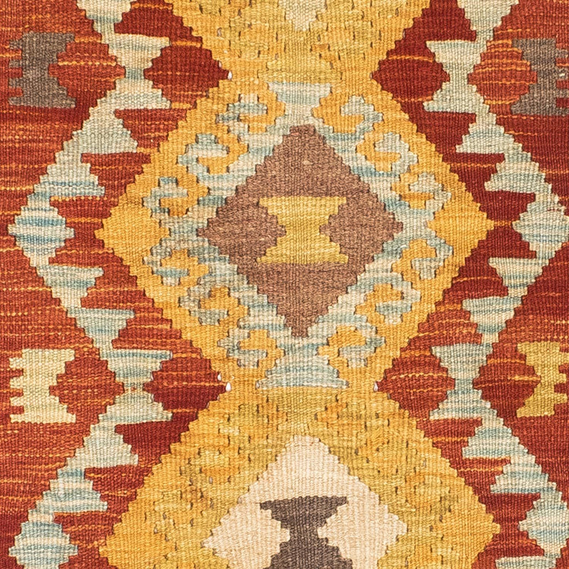 Løber Kelim-tæppe - orientalsk - 205 x 78 cm - rust