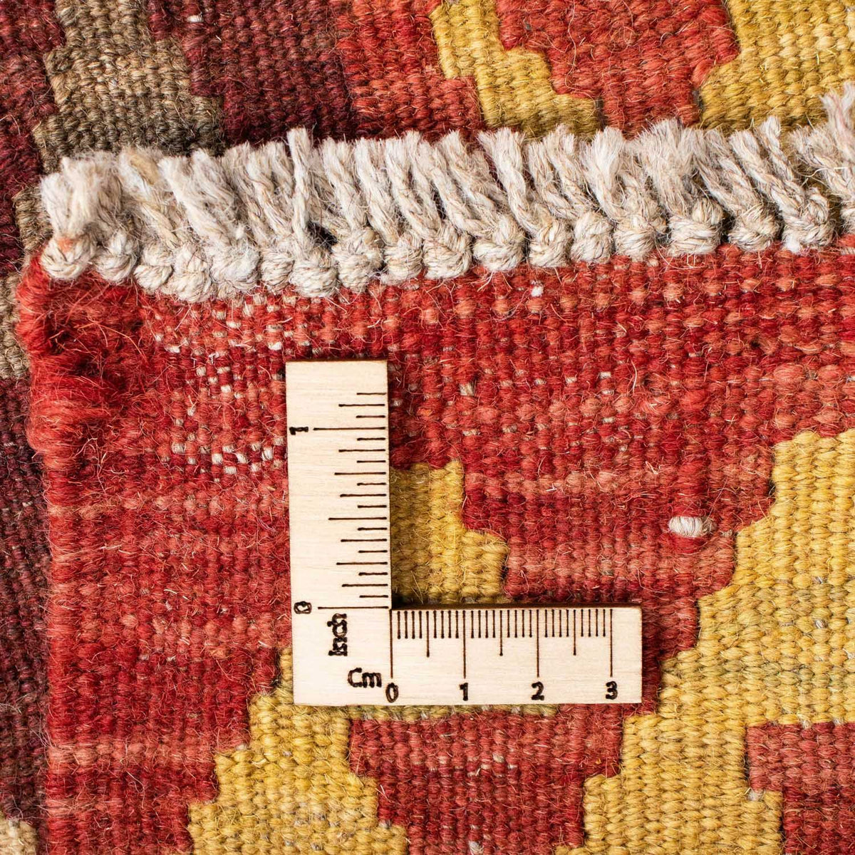 Løber Kelim-tæppe - orientalsk - 204 x 77 cm - rød