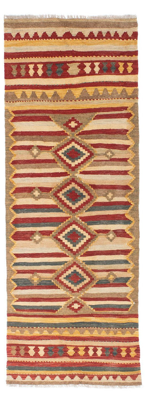 Løber Kelim-tæppe - orientalsk - 204 x 73 cm - flerfarvet