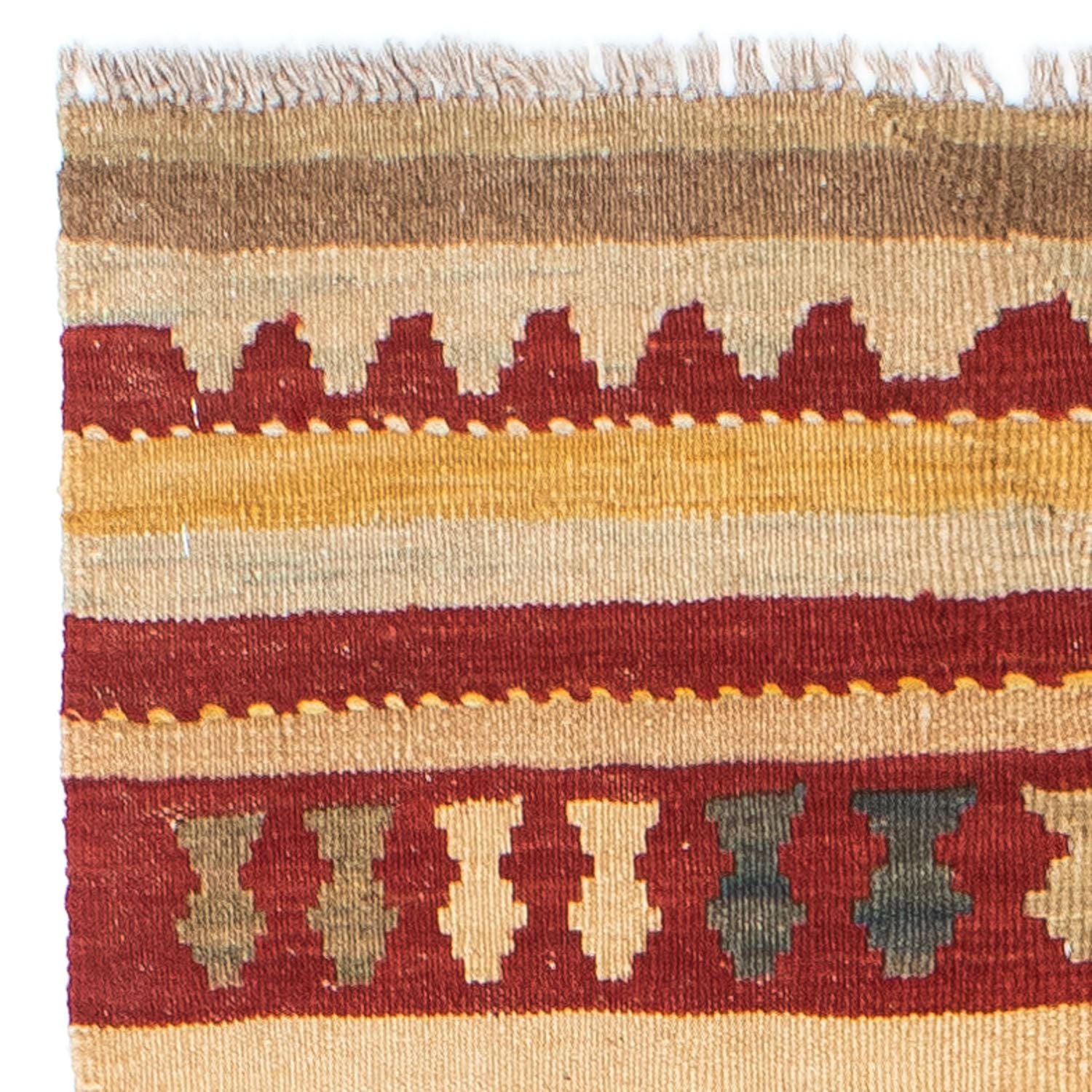Løber Kelim-tæppe - orientalsk - 204 x 73 cm - flerfarvet