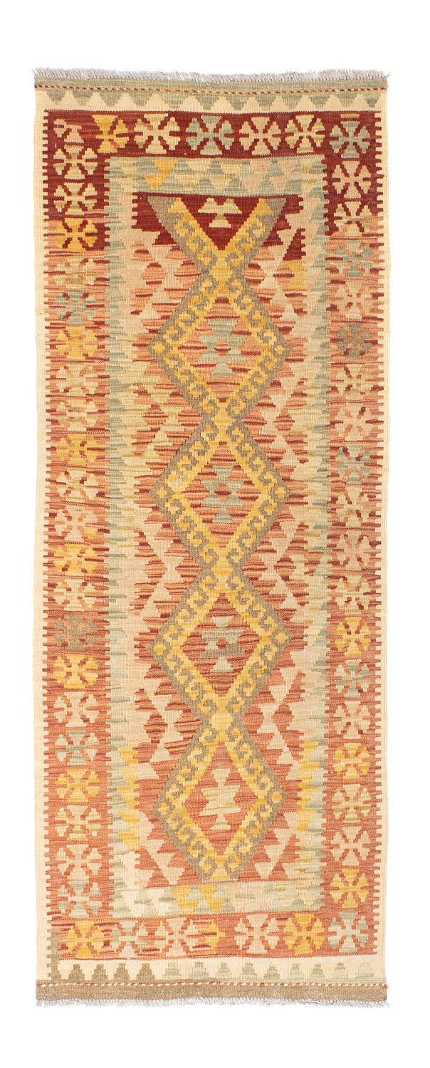 Løber Kelim-tæppe - orientalsk - 197 x 72 cm - beige