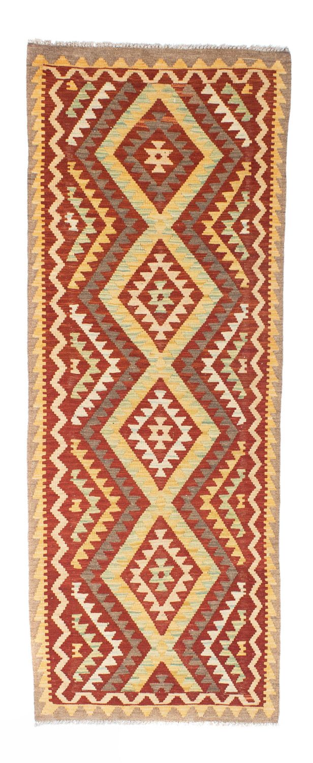 Løber Kelim-tæppe - orientalsk - 214 x 82 cm - rust