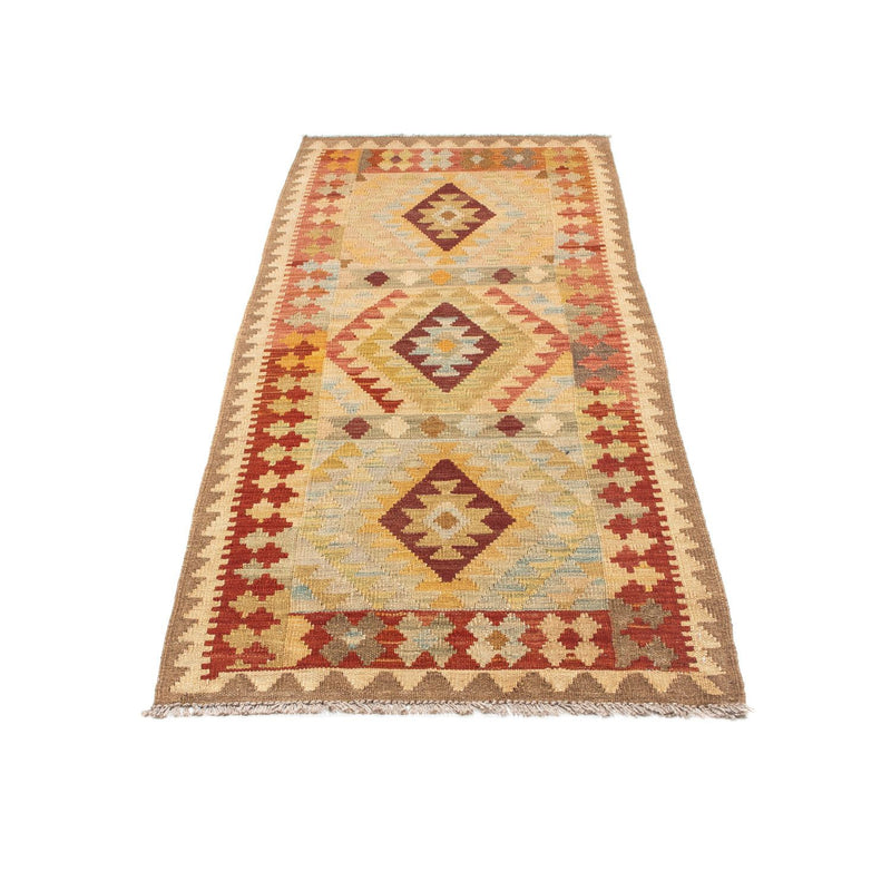 Løber Kelim-tæppe - orientalsk - 198 x 75 cm - beige