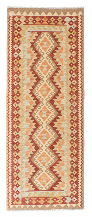 Løber Kelim-tæppe - orientalsk - 200 x 75 cm - beige
