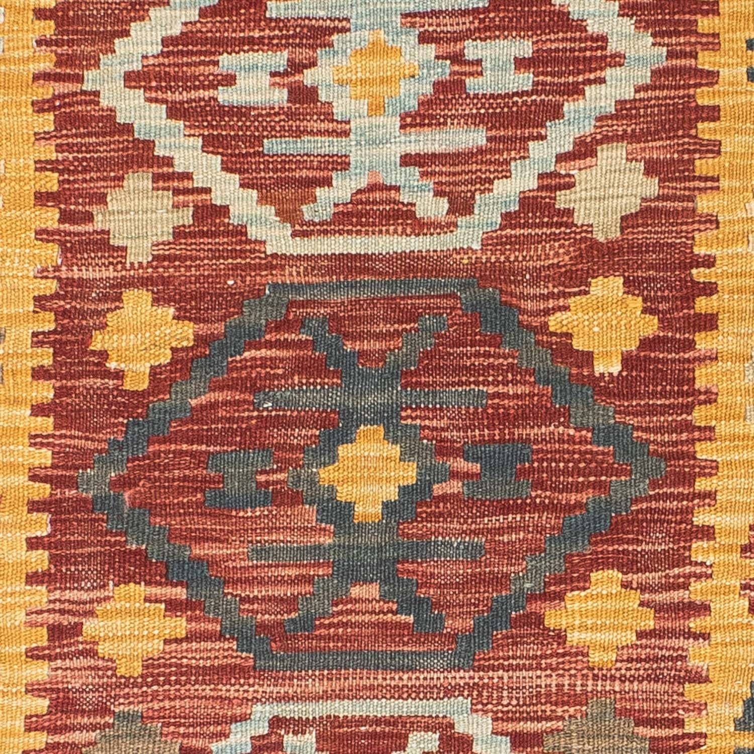 Løber Kelim-tæppe - orientalsk - 202 x 72 cm - flerfarvet