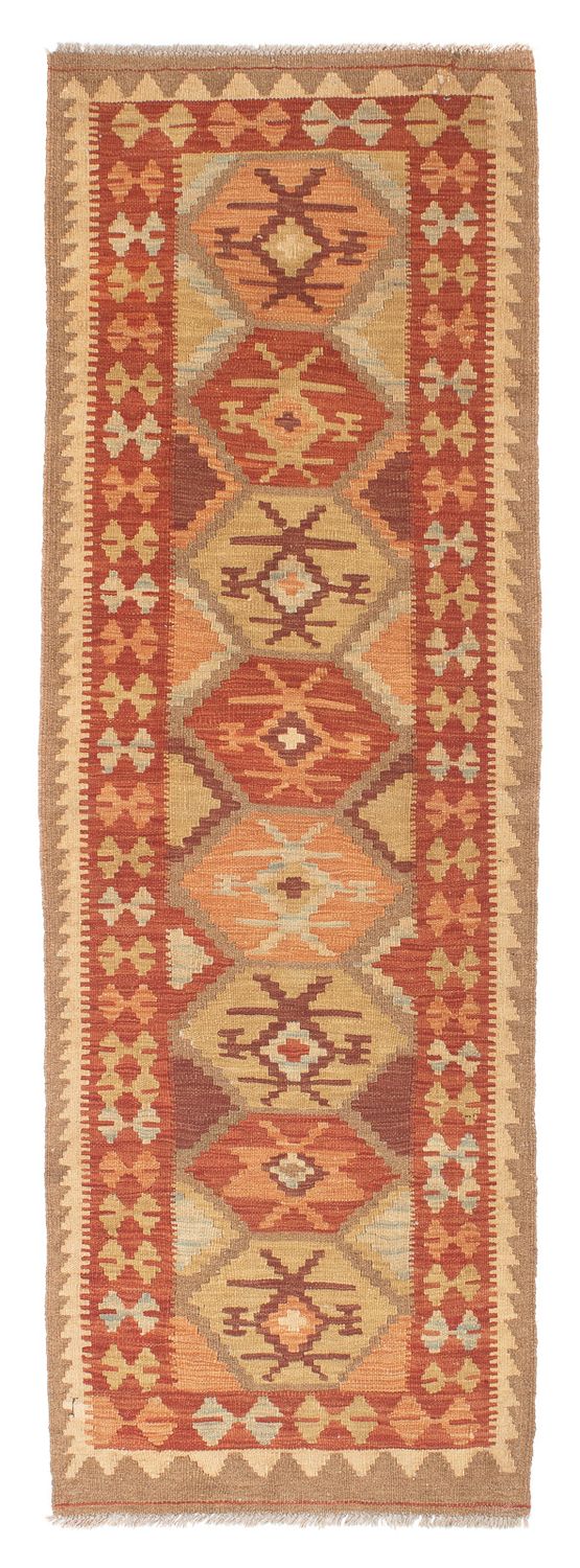 Løber Kelim Carpet - Splash - 203 x 68 cm - flerfarvet