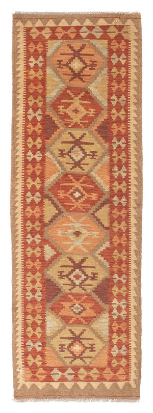 Løber Kelim Carpet - Splash - 203 x 68 cm - flerfarvet