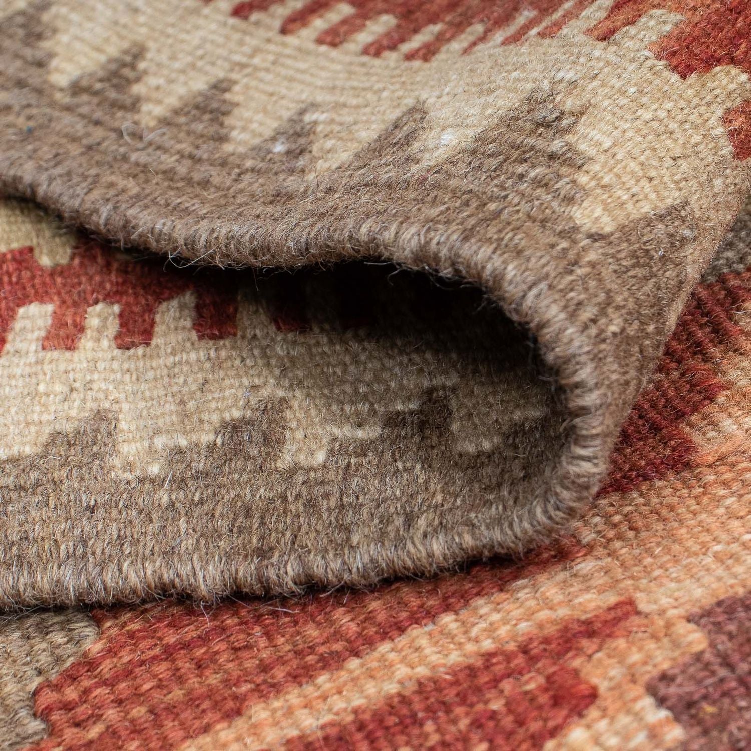 Løber Kelim Carpet - Splash - 203 x 68 cm - flerfarvet