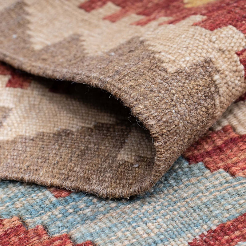 Løber Kelim Carpet - Splash - 202 x 65 cm - flerfarvet