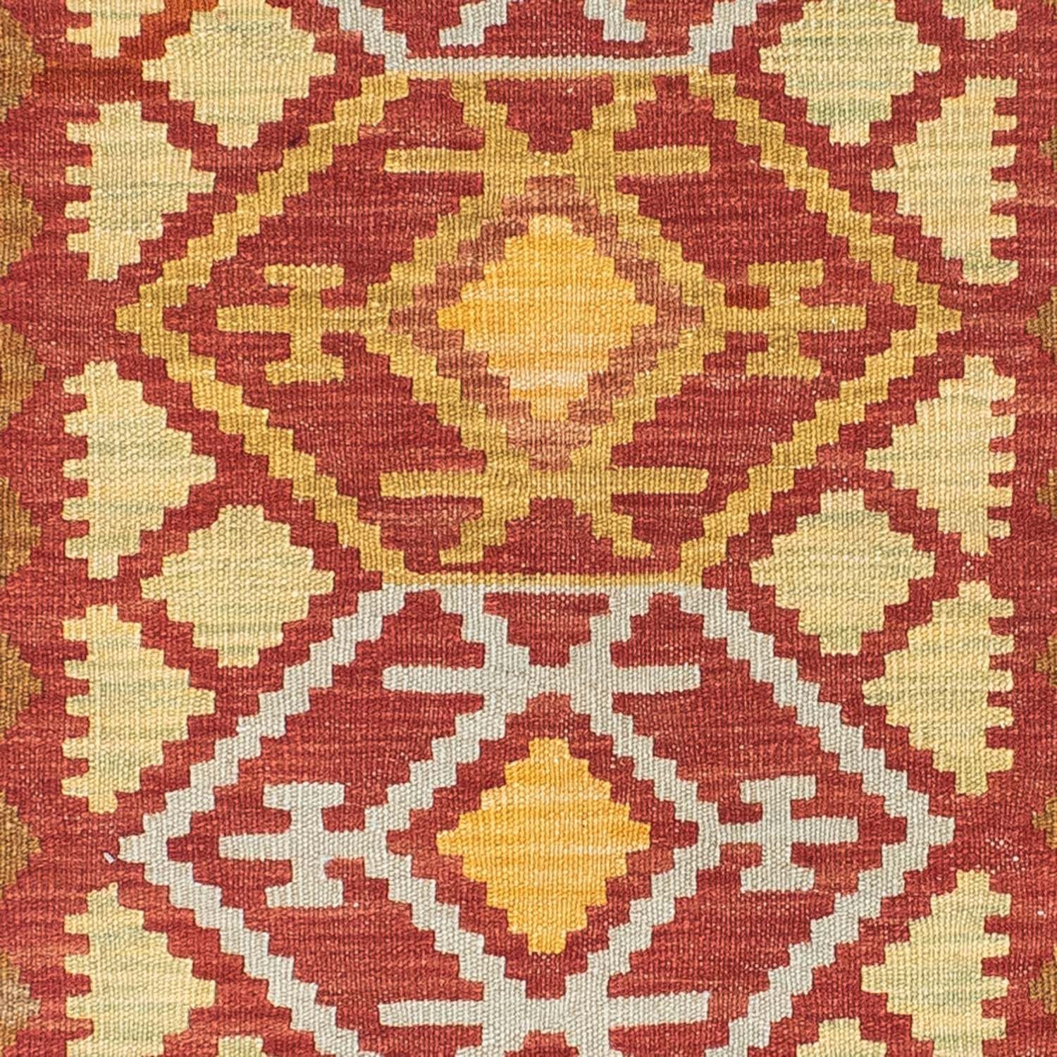 Løber Kelim-tæppe - orientalsk - 203 x 67 cm - rød