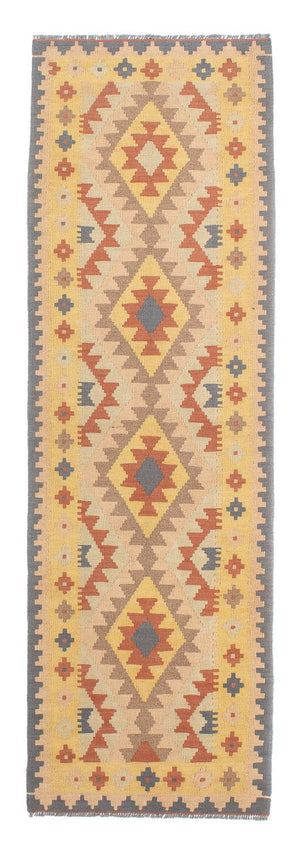 Løber Kelim Carpet - Splash - 200 x 62 cm - flerfarvet