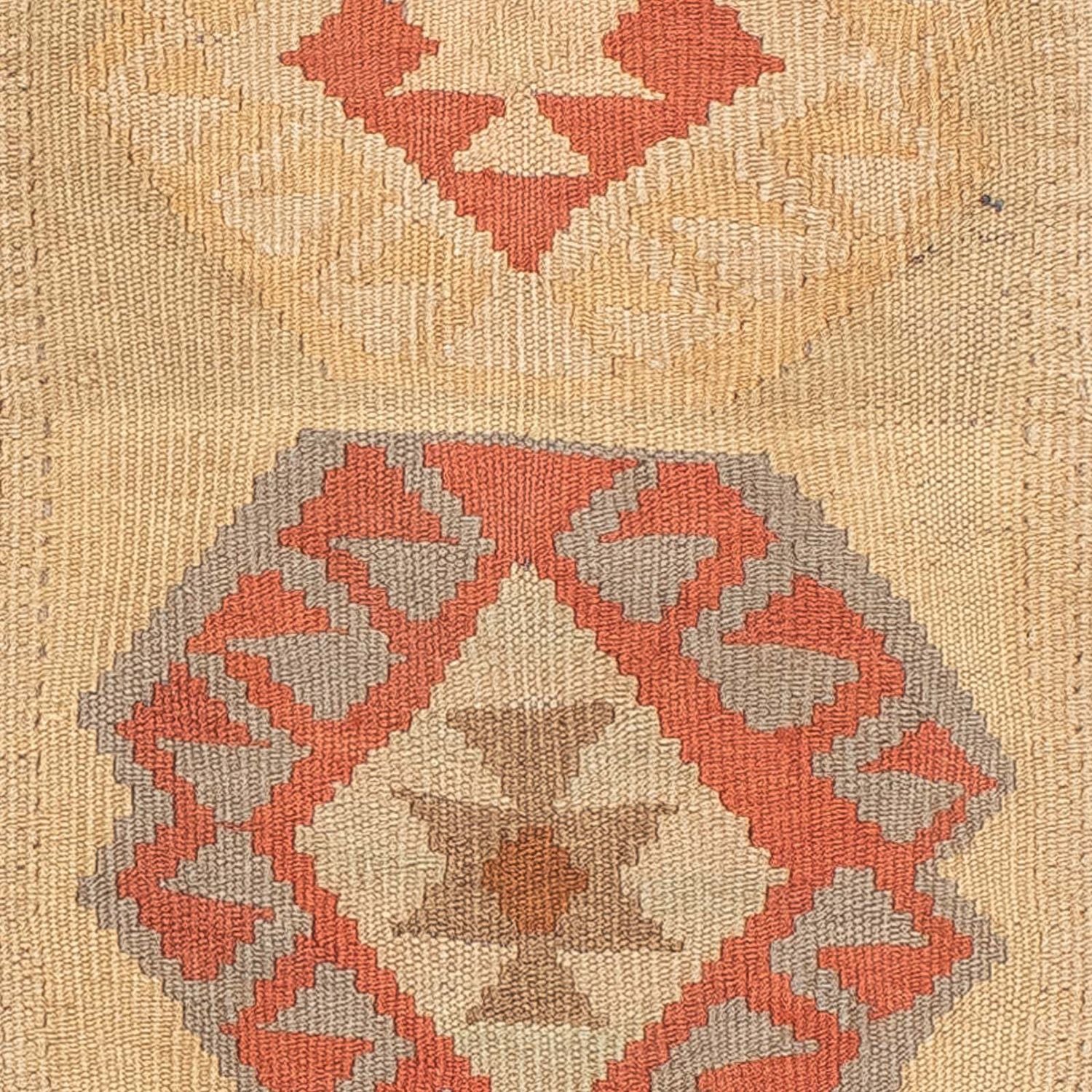 Løber Kelim Carpet - Splash - 199 x 67 cm - beige