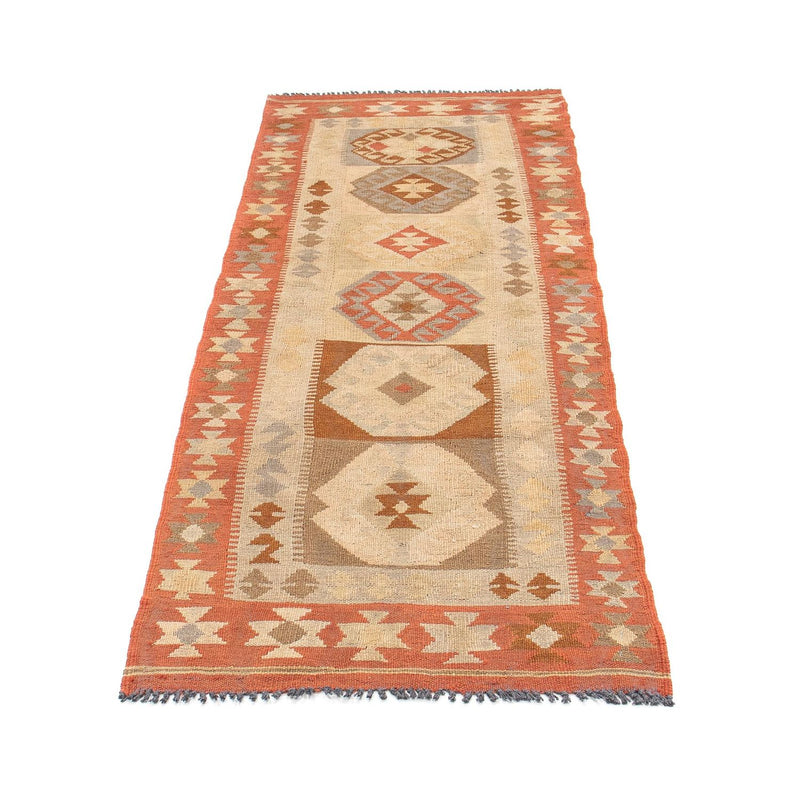 Løber Kelim Carpet - Splash - 199 x 67 cm - beige