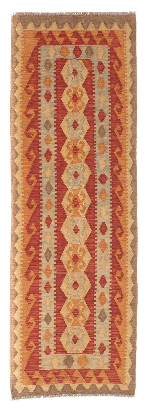 Løber Kelim Carpet - Splash - 196 x 63 cm - flerfarvet