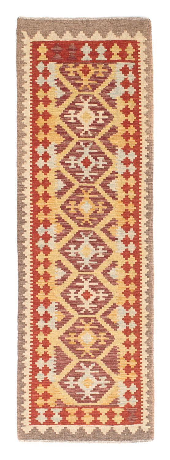 Løber Kelim Carpet - Splash - 203 x 63 cm - flerfarvet