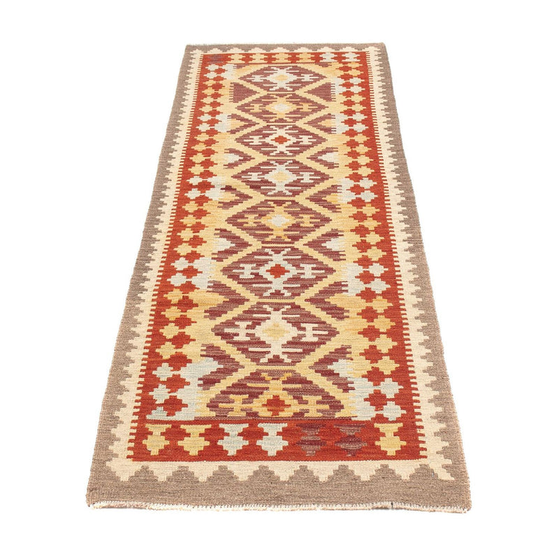 Løber Kelim Carpet - Splash - 203 x 63 cm - flerfarvet