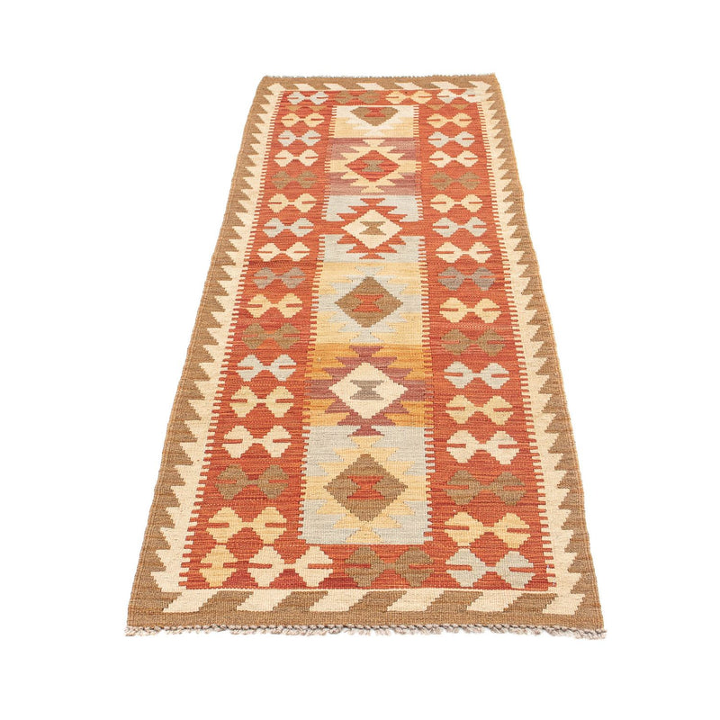 Løber Kelim Carpet - Splash - 198 x 62 cm - flerfarvet